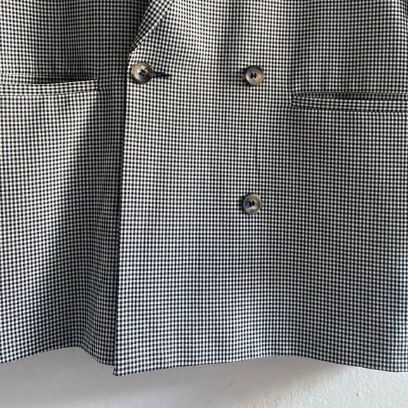 Masculine Fit Check Blazer - Picture 2 of 11